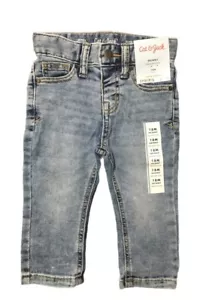Baby Boys' Skinny Fit Jeans - Cat & Jack Light Wash 18M, Light Acid Washed - Picture 1 of 4