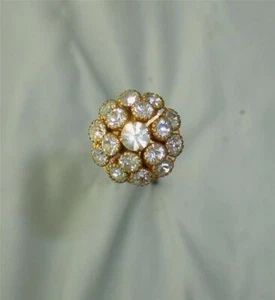 HERMOSA HORQUILLA CLÁSICA DE DIAMANTES DE IMITACIÓN HPN-056 - Imagen 1 de 4