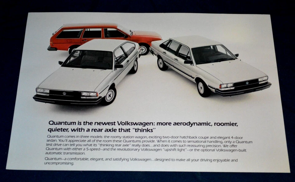 1983 VW Quantum / универсал оригинальный дилер реклама печатная реклама 83 Volkswagen - Изображение 1 из 2