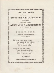 Ode alla nozze di Giuseppe Maria Vissani di Camerino e Alessandra Condulmari - Imagen 1 de 1