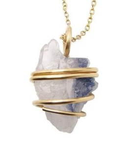 Rare Dumortierite Included Quartz Crystal Pendant from Minas Gerais, Brazil #26 - Picture 1 of 3