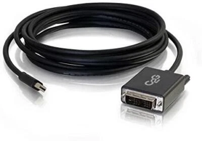 C2G 2m Mini DisplayPort Male to Single Link DVI-D Male Adapter Black - 84335 - Image 1 of 4