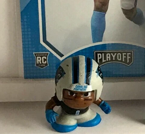 Jaycee Horn NFL Teenymates 1" Figure & 2021 Playoff GREEN KICKOFF insert RC #243 Cover