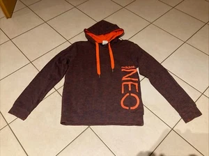 Herren Kapuzenpullover orange-blau meliert - Größe S - Bild 1 von 3