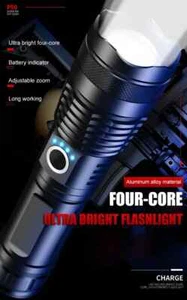 Torcia led high brightness cree xhp p50 con 2 batterie 3,7v da 3500 mAh - Imagen 1 de 14