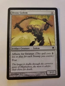 MTG Magic The Gathering Card Dross Golem Artifact Creature Golem Darksteel 2004 - Picture 1 of 2