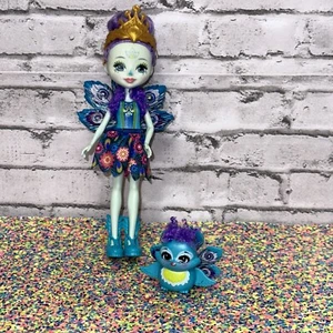 Enchantimals PATTER PEACOCK 6 Inch Doll & 2 Inch Pet Flap Bird - Picture 1 of 9