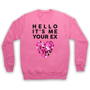 MIX HELLO IT'S ME YOUR EX PINK DIAMOND HEART JADE POP ADULTS UNISEX SWEATSHIRT - Picture 1 of 11