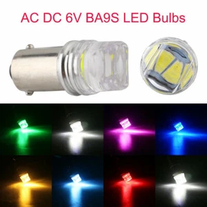 100Pcs AC DC 6V LED Bulb BA9S T4W 53 53X 615 1889 1895 1893 64111 5630 LED Bulbs - Picture 1 of 17