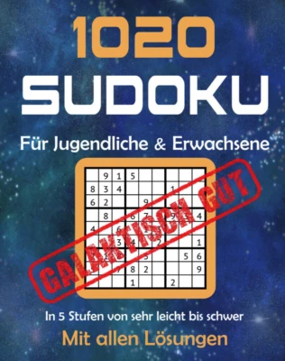 5 Stufen sehr leicht bis schwer - 1020 Sudoku Rätsel  - Erwachsene - 173 Seiten - Bild 1 von 4