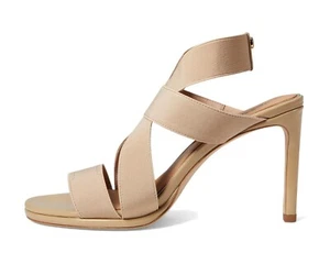 New DONALD J PLINER 8.5 Katja 3.5 in Heels Stretch Knit Fabric Sand Nude Beige - Picture 1 of 10