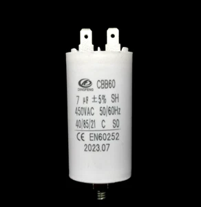 CAPACITOR 7 uF SUIT FISHER & PAYKEL DRYER 2 Pin Contacts p/n 427616 0225