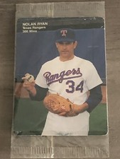Nolan Ryan 1991 Mother's Cookies 300 Wins Promo Card (Wrapped). Texas Rangers