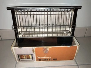 SUPERBE GRILLE PAINS VERTICAL VINTAGE MOULINEX MODÈLE 154 FONCTIONNEL - Picture 1 of 4