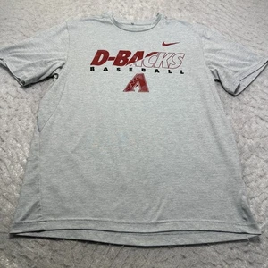 Nike Dri Fit Arizona Diamondback T-Shirt grau kurzarm Crew Herren Größe Large - Bild 1 von 13