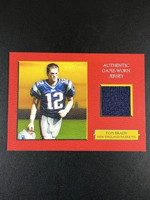 2005 Topps Turkey Red Tom Brady Game Worn Jersey Red /299 - Image 1 of 2