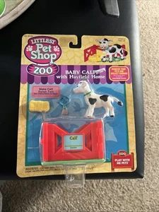 Kenner 1994 Littlest Pet Shop Zoo pets Baby Calf W/ Hayfield Home New Sealed - Picture 1 of 6