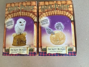 2 Harry Potter Secret Boxen GOLDEN SNITCH + HEDWIG OWL Limited Edition DEPT. 56 - Bild 1 von 6