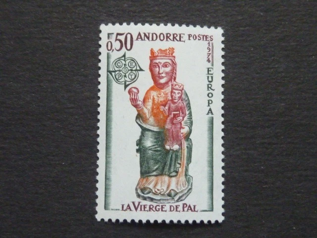 Andorra Fran.  1974 MiNr.258**sin fijasellos - Imagen 1 de 1