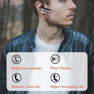 Bt-Headset Mit Geräuschunterdrückung Freisprecheinrichtung Eingebautes Mi URS - Zdjęcie 1 z 24