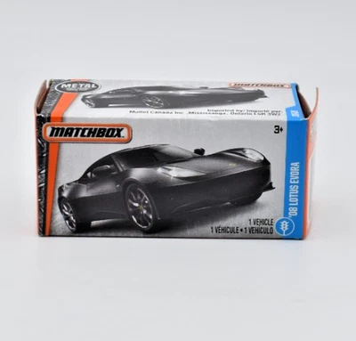 Matchbox Superfast Lotus Evora 2008 nero 20/2017. Power Grabs. Scatola e modello - Immagine 1 di 2