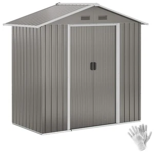 Outsunny 6.5x3.5ft Metal Garden Shed Outdoor Storage Rust-resistant Rain-proof - Picture 1 of 11