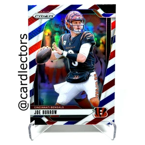 2024 Panini PRIZM Football JOE BURROW #55 Red White & Blue PRIZM SP BENGALS - Picture 1 of 2