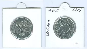 Vaticano 100 liras 1975 Año Santo brillo sello - Imagen 1 de 1