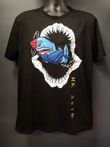 Men's Imperious Shark Airplane T-Shirt - Black - Picture 1 of 3