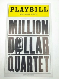 Million Dollar Quartet Nederlander Theatre Broadway Playbill October 2010  - Picture 1 of 6