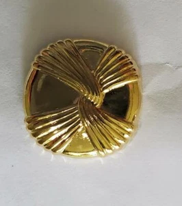 12 Square Metal Gold Drape Knot Shank Vintage Buttons 38L-15/16"-24mm (B310) - Picture 1 of 5