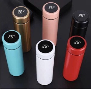 500ml Insulated Water Bottle Digital Smart Thermos Flaskled LED ***brand New*** - Picture 1 of 4