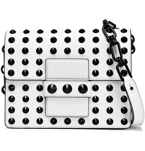 Michael Kors Collection tasche bag cate md shoulder flap  leder optic white  neu - Bild 1 von 4