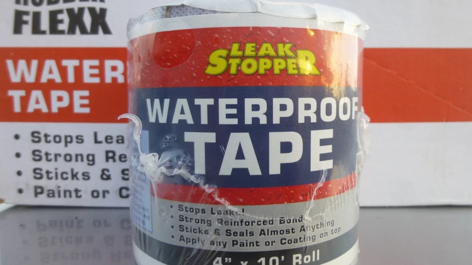 Leak Stopper Waterproof Tape. 4 inch x 10 foot Roll. 4602-GA