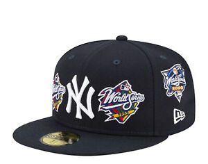 New Era 59Fifty MLB NY Yankees World Champions Navy Fitted Hat 60180943