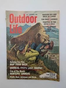 1963 SEPTEMBER OUTDOOR LIFE MAGAZIN - Bear Attack ANGELN, JAGEN, CAMPING - Bild 1 von 6
