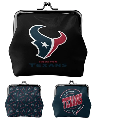 Houston Texans Leather Coin Purse Change Purse Coin Bag Ladies Mini Wallet Cover
