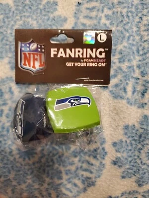 Seattle Seahawks NFL Foam Fan Rings Accessory Decoration Team Pride large - Image 1 of 3