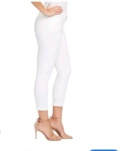 Pantalones de mezclilla cortos blancos nuevos con etiquetas talla 6 muslos más delgados bandolino suave operador sin margas laterales - Imagen 1 de 8