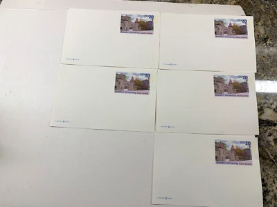 Unused Stamped Castle Postal Card Brandeis University USPS Scott UX299 20c MASS - Image 1 of 4