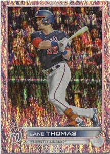 2022 Topps Factory Set LANE THOMAS Sparkle Foil Board /390 Nationals #555 - Picture 1 of 1