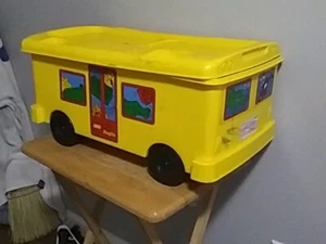 Duplo Storage School Bus Blocks Included Rare Vintage 1997 - Picture 1 of 5