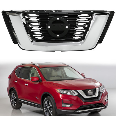 For 2017 2018 Nissan Rogue Front Upper Grille Black & Chrome Grille • 94.29$