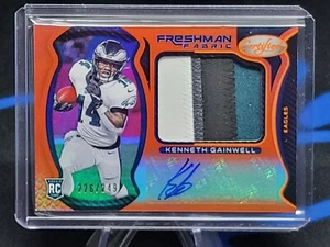 2021 Certified Kenneth Gainwell #239 Freshman Fabric Orange Auto RPA /249 Eagles - Picture 1 of 2