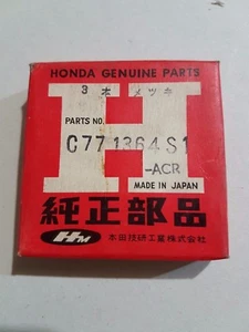 NOS Honda C77 piston rings 0.25 O/S open packaging C77 1364S1 13020-266-000 - Picture 1 of 3