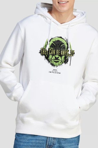 UNDERCOVER Felpa con cappuccio uomo Secret Invasion Anybody S 2XL bianca