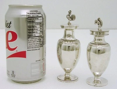 Swiss Solid Silver Spice Salt Pepper Caster w Figural Marked Rehfues Berne c1825 - Image 1 of 4