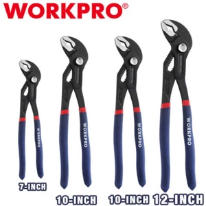 WORKPRO Groove Joint Plier Set 12/7/9.5 Inch Fast Adjustable Water Pump Plier - Picture 1 of 12