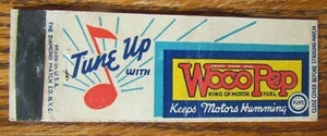 PURE OIL GAS STATIONS 1940s FULL LENGTH MATCHBOOK MATCHCOVER -E19 - Picture 1 of 1