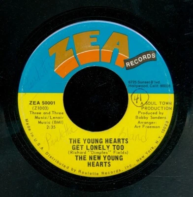 45tk-Soul-ZEA 50001-New Young Hearts-(Young Hearts get lonely too/Why do you) - Image 1 of 2